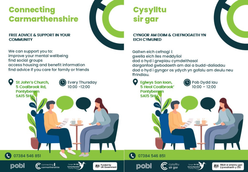 Connecting Carmarthenshire Drop In at St John's Church Pontyberem