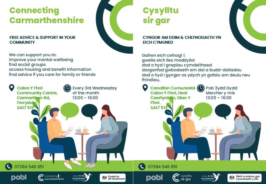 Connecting Carmarthenshire Drop In at Calon y Fferi Community Centre
