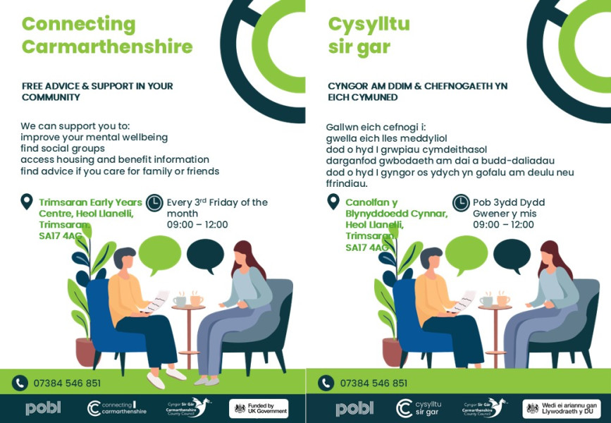Connecting Carmarthenshire Drop in at Trimsaran Early Years Centre