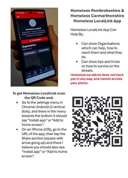The NEW Homeless LocalLink App for people who are homeless, organisations & public. 


- People w