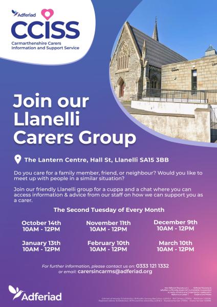 Carer's Group - The Second Tuesday of Every Month - The Lantern Centre.